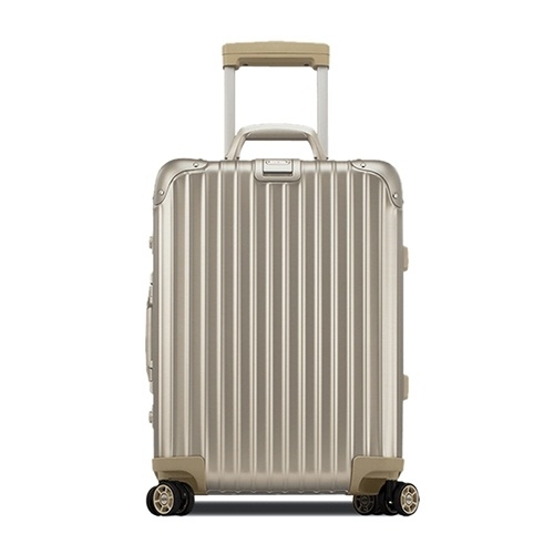 rimowa(日默瓦) 20寸登机箱拉杆箱 topas titanium 高贵系列香槟金色